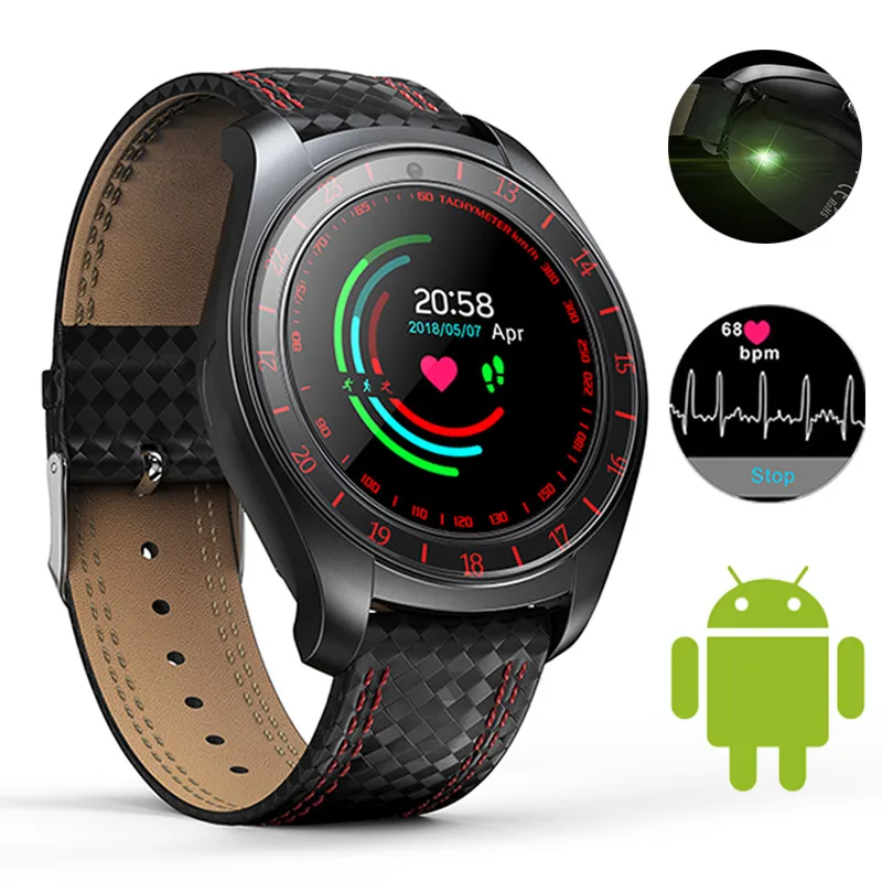 

Bluetooth Smart Watch Men Heart Rate Monitor Pedometer SIM Card Camera Smart Sport Watch Connected Smartwatch For Android Phone