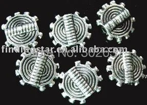 

FREE SHIPPING 360Pcs Tibetan silver spiral gear spacer beads A670