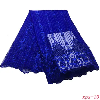 

African Lace Fabric 2018 Embroidered Nigerian Laces Fabric Bridal High Quality French Tulle Lace Fabric For Women Dress F181010