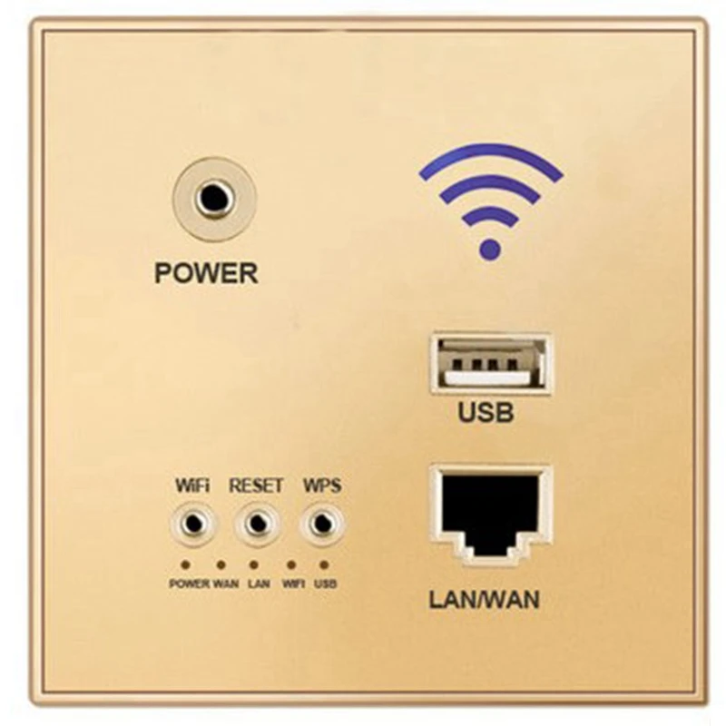 

In-Wall Wifi Wireless Router Socket Access Point Panel Usb Charging Smart Socket
