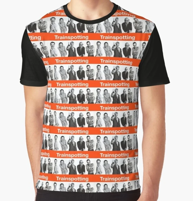 

All Over Print T-Shirt Men Funy tshirt Trainspotting Short Sleeve O-Neck Graphic Tops Tee women t shirt