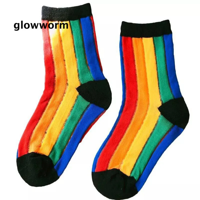 

GlowwormKids Childrens Socks 2018 New Babys Boys Girls Colorful High Socks Low Socks Soft Breathable Stripe Nylon 0-8T hs016