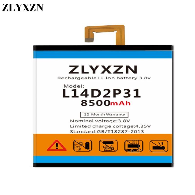 

8500mAh L14D2P31 For Lenovo Tab 2 A7600-F A10-70F Tab2 A10-70 A10-70L battery with tracking number