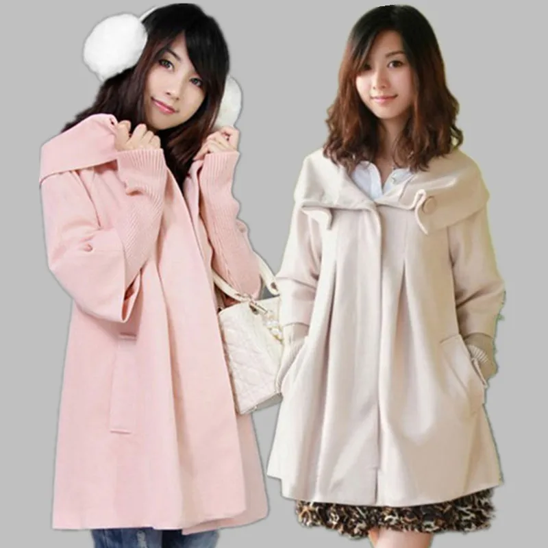 Autumn winter font b women s b font Hot selling fashion woolen maternity clothing top plus