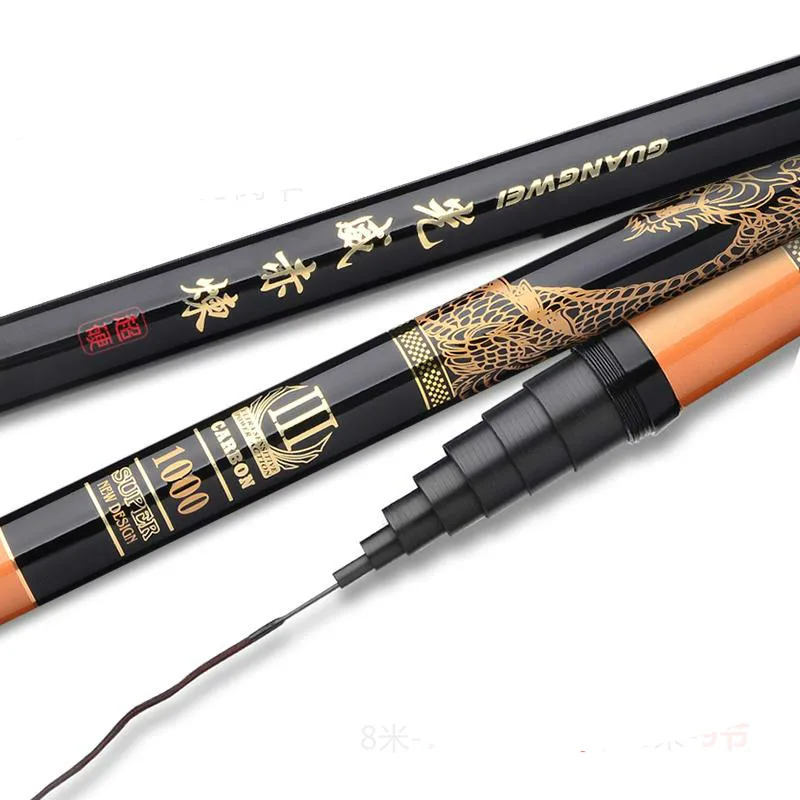 

New Fishing Rod Lightweight Super Hard Fishing Pole Portable Telescopic Pole Carbono Canne Pesca Fishing Equipments Olta Seti 9m
