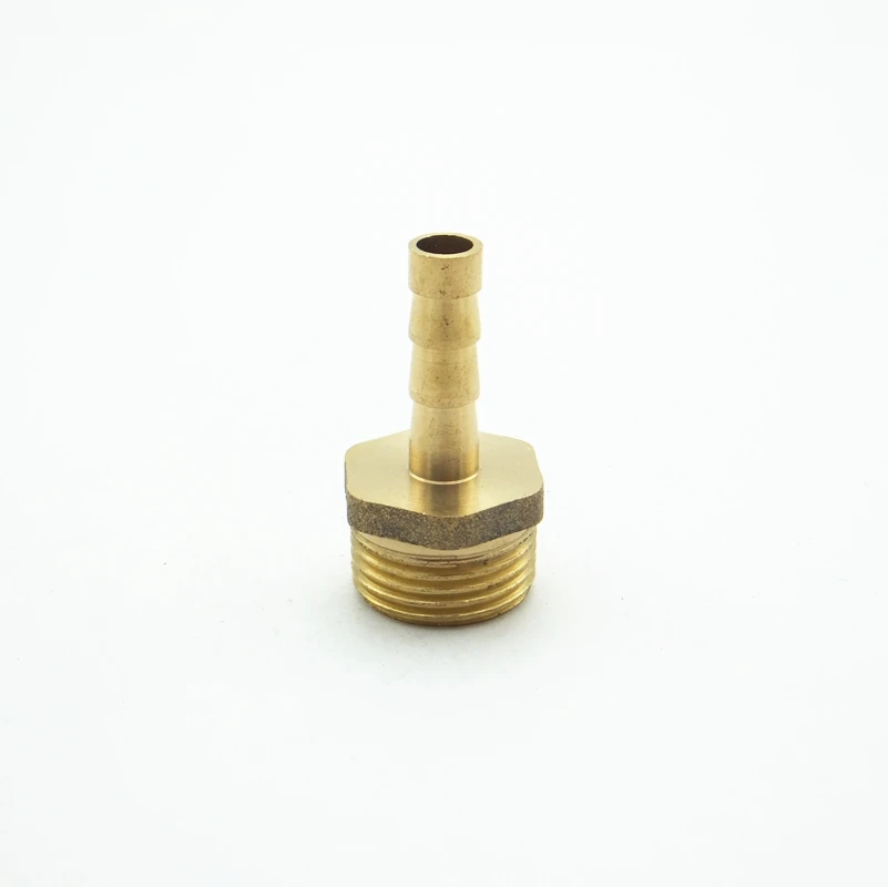 Шлангов 6 мм x 3/8 &quotМужской BSP резьба латунная колючая труба фитинг соединитель