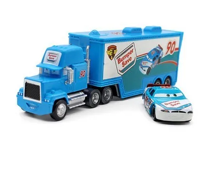 2PCS/SET Disney Pixar Cars 2 3 1:55 Diecast Alloy Metal Car Lightning McQueen Jackson Storm Mack Uncle Truck Model Car Kids Toy 28