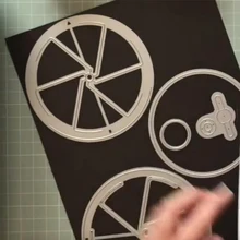 Janelas mágicas girar engrenagem 2019 corte de metal dados estêncil para diy scrapbooking gravação álbum de fotos decoração artesanato papel