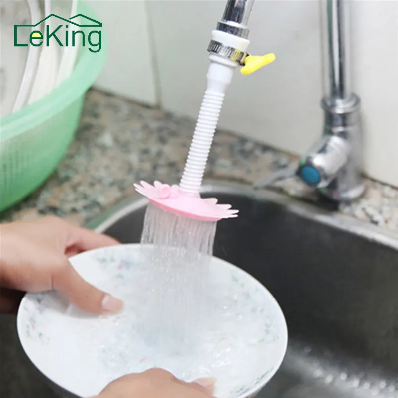 

LeKing 1 PC Rotating Water Saving Shower Kitchen Sprayers Adjustable Shower Head Rubinet Faucet Water Spout Kitchen Accessories