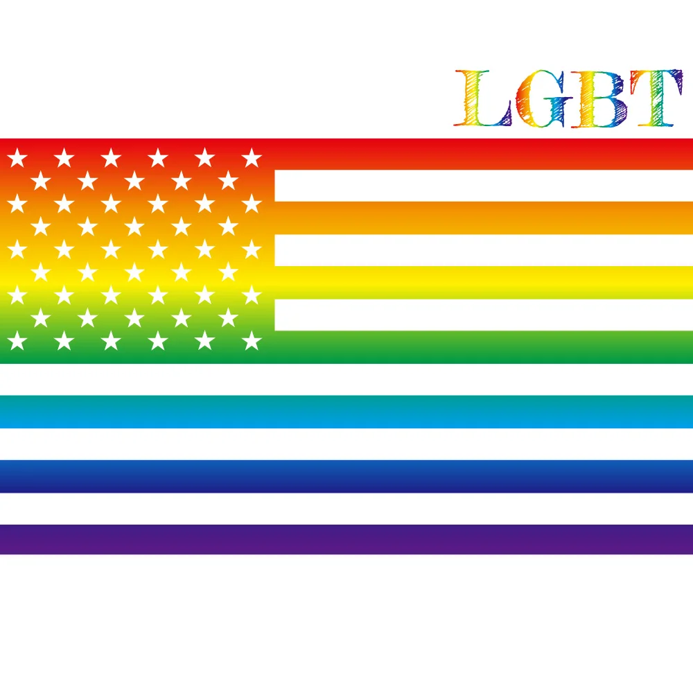 

Free shipping 3X5ft Polyester Stars and Strips Flag Flying 150*90cm 60*90cm 40*60cm Rainbow Gay Pride LGBT Flag