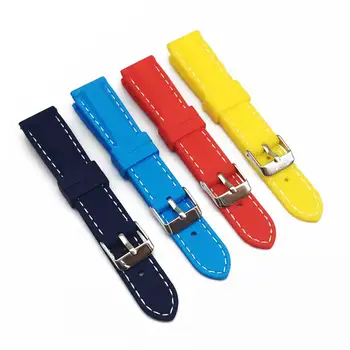 

Free Shipping Rubber Dive Sport Watch Bands 18 20 22 24mm Belt Quick Release Spring Bar Silicone Watch Strap Replacement