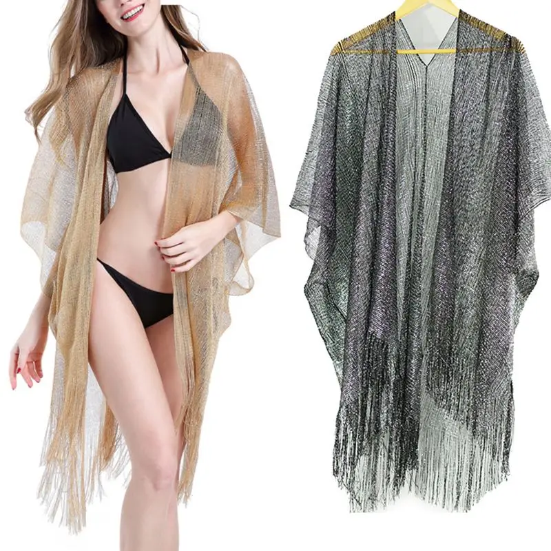 metallic swimsuit cover up