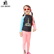 LEBESI/ г. детский купальный костюм, 2 предмета, длинные штаны для девочек, купальный костюм с рукавами, пляжная одежда, купальный костюм с принтом