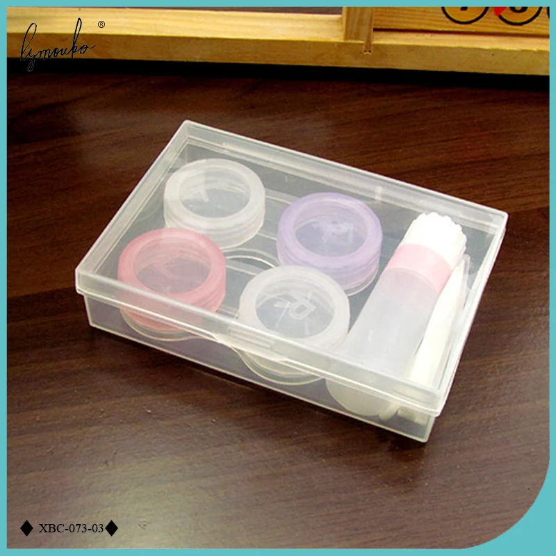 Lymouko прозрачные наборы с 2 шт двойной коробкой для путешествий контактная линза Чехол держатель Контейнер Линзы Аксессуары Чехол для очков