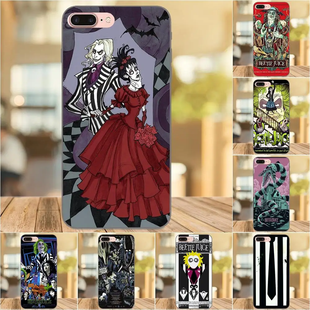 

Classic Cartoon Movie Beetlejuice Phone Case Silicone For Apple iPhone 4 4S 5 5S SE 6 6S 7 8 Plus X XS Max XR