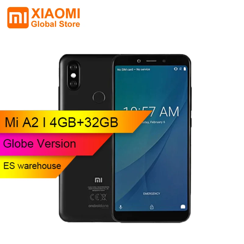 

Global Version Xiaomi Mi A2 MiA2 4GB RAM 32GB ROM Snapdragon 660 Octa core 4G Smartphone 20MP Front camera Mobile Phone