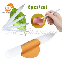 

6pcs/set Food Grade Cake Decorating Pen Rose Decorative Tool Fondant Cupcake Biscuit Cake Flower Tools DIY Asseccories