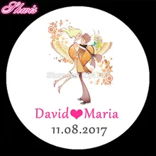 100 шт. Персонализированные Свадебные Наклейки пользовательские конфеты Наклейки Свадьба Обручальное летие Подарки для гостей этикетки поставок BODA