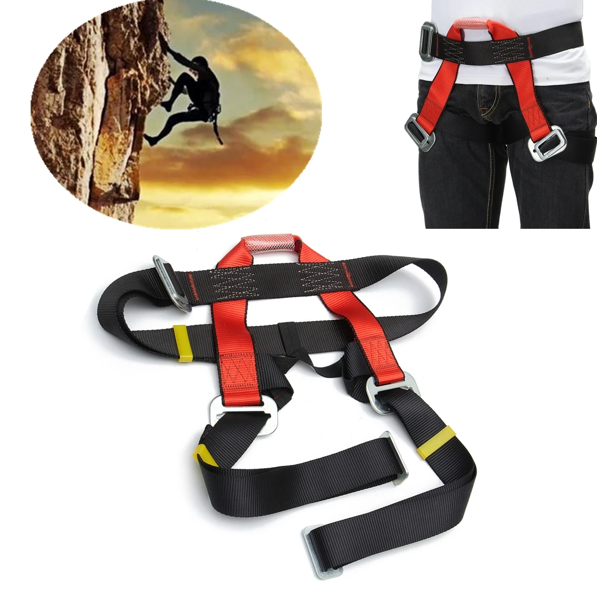 Outdoor Climbing Safety Belt Half Body Protecting for Rock Climbing