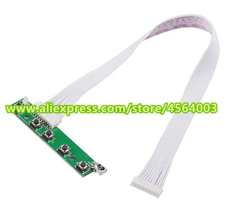 Плата контроллера дисплея 800*480 LCD TTL LVDS HDMI VGA 2AV 50pin для AT070TN90 поддержка