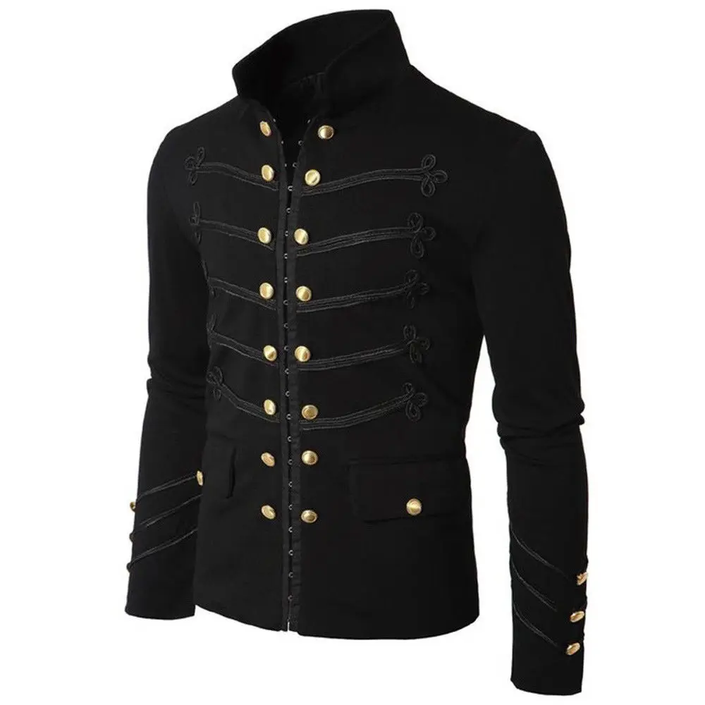 Casual Men Outerwear Plus Size Gothic Military Parade Jacket Tunic casual-men-outerwear-plus-size-gothic-military-parade-jacket-tunic