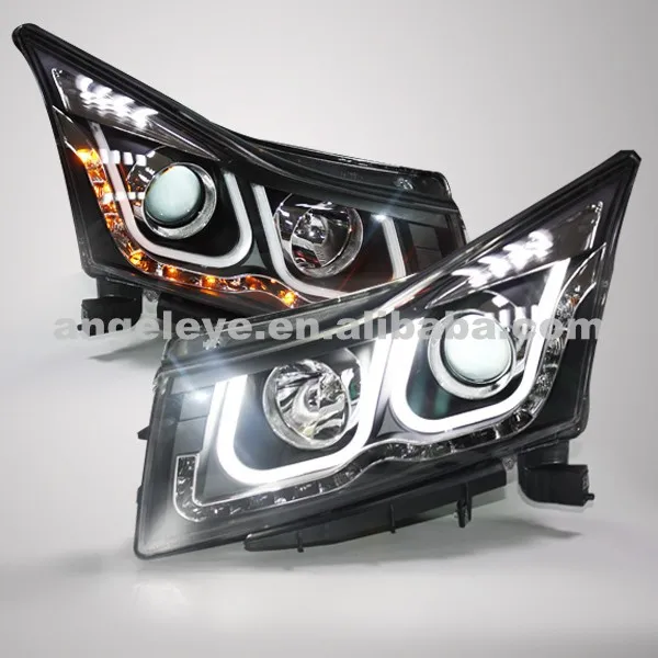 

For CHEVROLET Cruze U style Angel Eyes LED Head Lamp Headlights 2009-2012year LD V3 Type