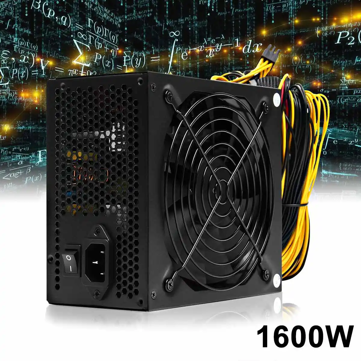 1800W Mining Machine Power Supply ATX For 6 GPU ETH BTC Rig Ethereum Coin Miner