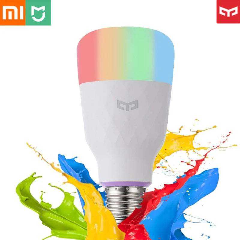 

Xiaomi Yeelight Smart LED Bulb Colorful 800 Lumens 10W E27 Lemon Smart Lamp For Mi Home App White/RGB Option