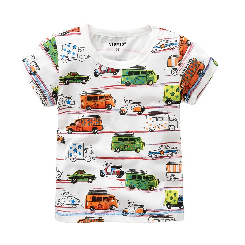 VIDMID baby boys t-shirt summer clothing for boys kids tees children short sleeve t shirt 100% cotton top quality designer brand