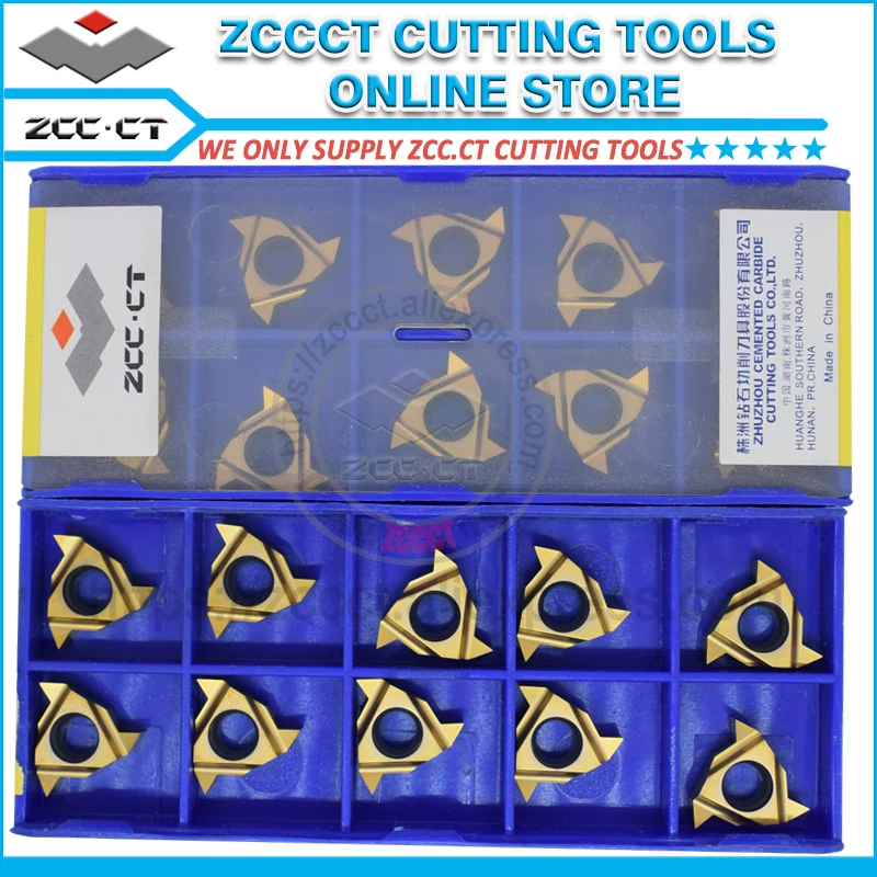 

ZCC turning tool threading insert RT16.01N-AG55 YBG201 55 degree thread tools lathe cutter