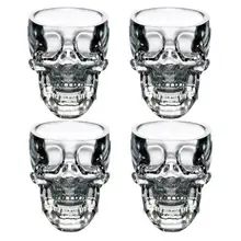 Хрустальная головка черепа стеклянная чашка Водка Виски Джин бар домашние вечерние бокалы для вина 50 мл/80 мл/150 мл/300 мл