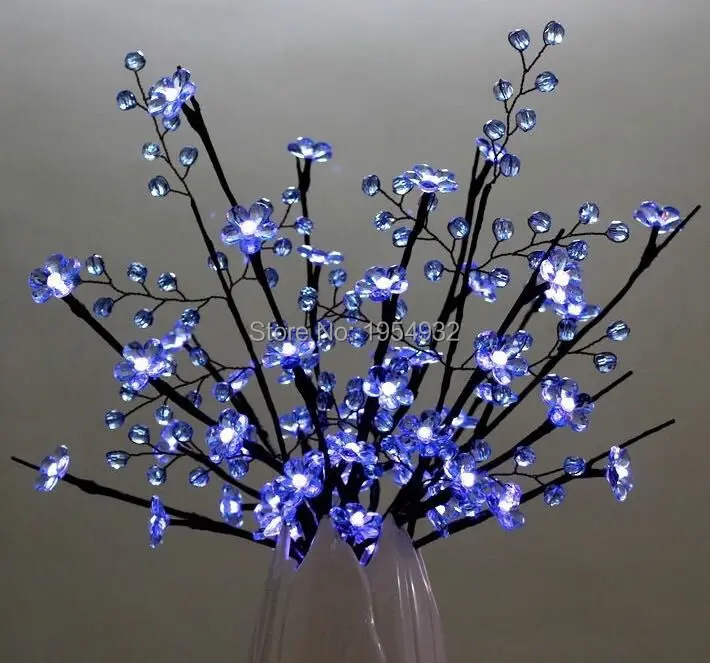 

LED Battery Type Acrylic Flower Branch Light 20" 60LED AA Standard Acrylic Flower Decoration Branch Light, Wedding Table Deco
