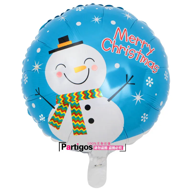 10 шт 18inch Санта Клаус Фольга воздушные шары, веселого Рождества елки Санта Клаус Снеговик гелий Globos Декор поставки Подарки на год мяч - Цвет: 5