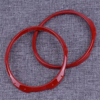 

DWCX 1Pair Red ABS Dashboard Instrument Ring Frame Cover Trim Decoration Sticker Car Styling Fit for Jeep Compass 2017 2018 2019