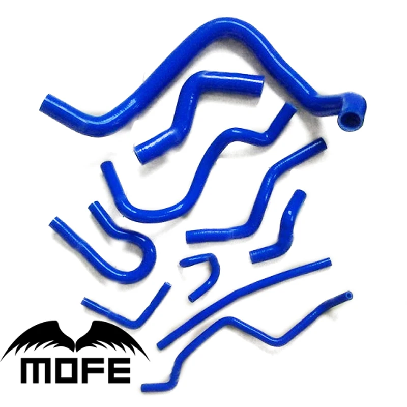 Mofe 10pcs Pink Blue Black Red high temp Silicone Coolant Radiator Hose