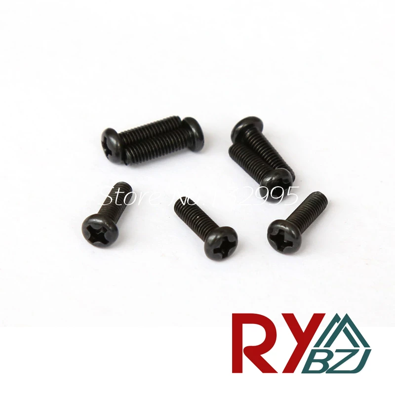 

M2/M2.5/M3/M4*L PM Round head screws DIY model accessories PM black color Electronic small screws