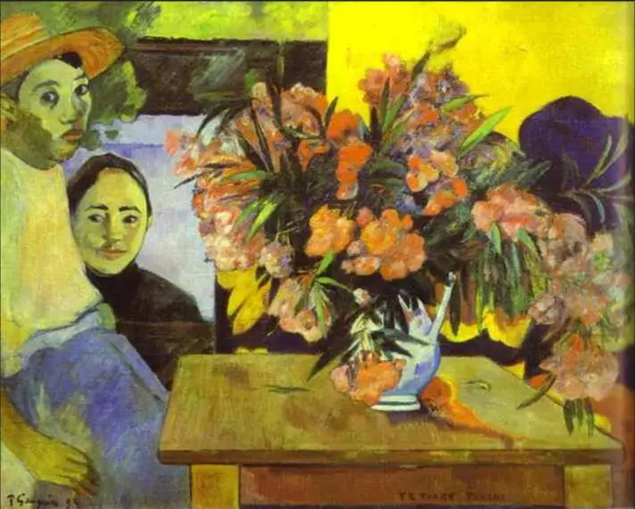 

High quality Oil painting Canvas Reproductions Flowers of France (1891) by Paul Gauguin hand painted