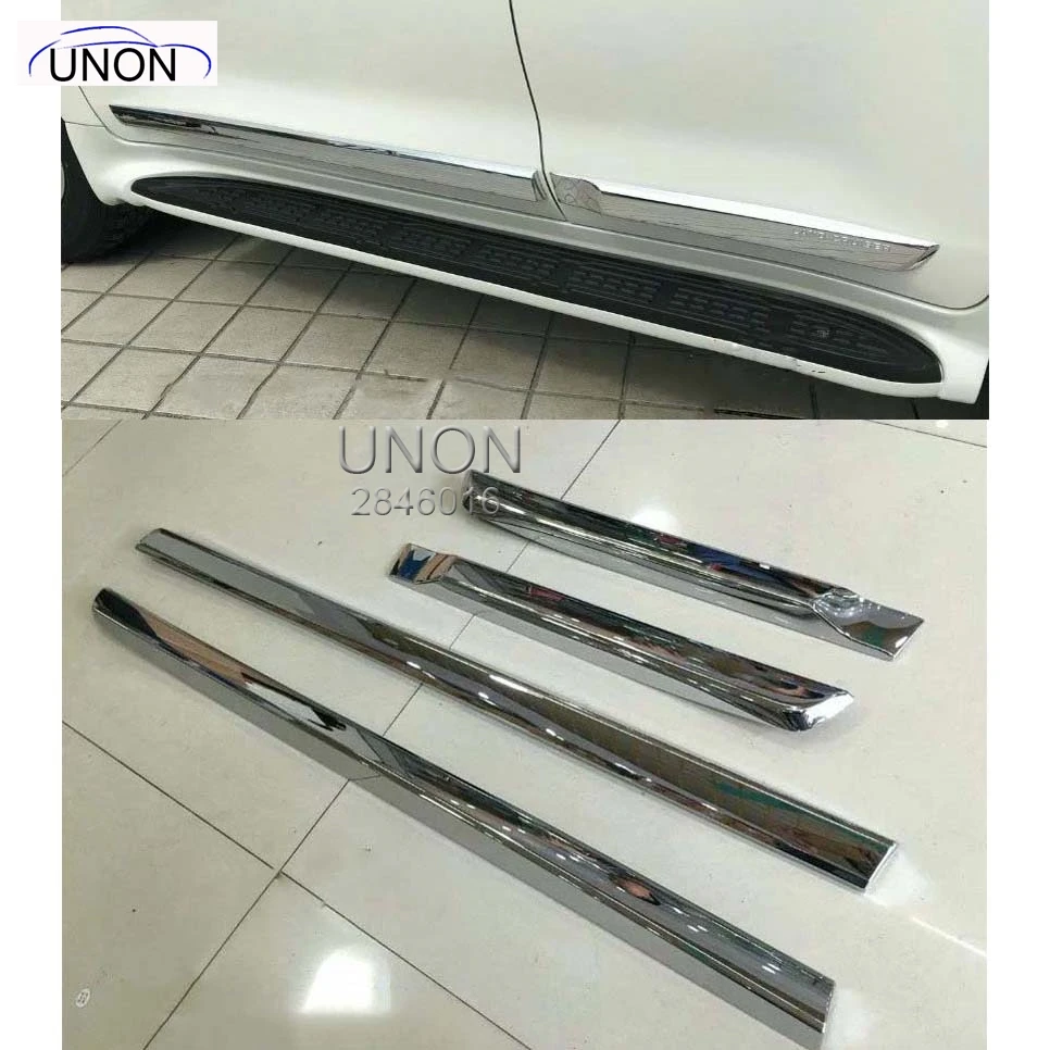 

For Toyota Land Cruiser 2010-2016 Chrome Body Side Garnish Moulding Trim Kits Chromium Car Styling Accessories