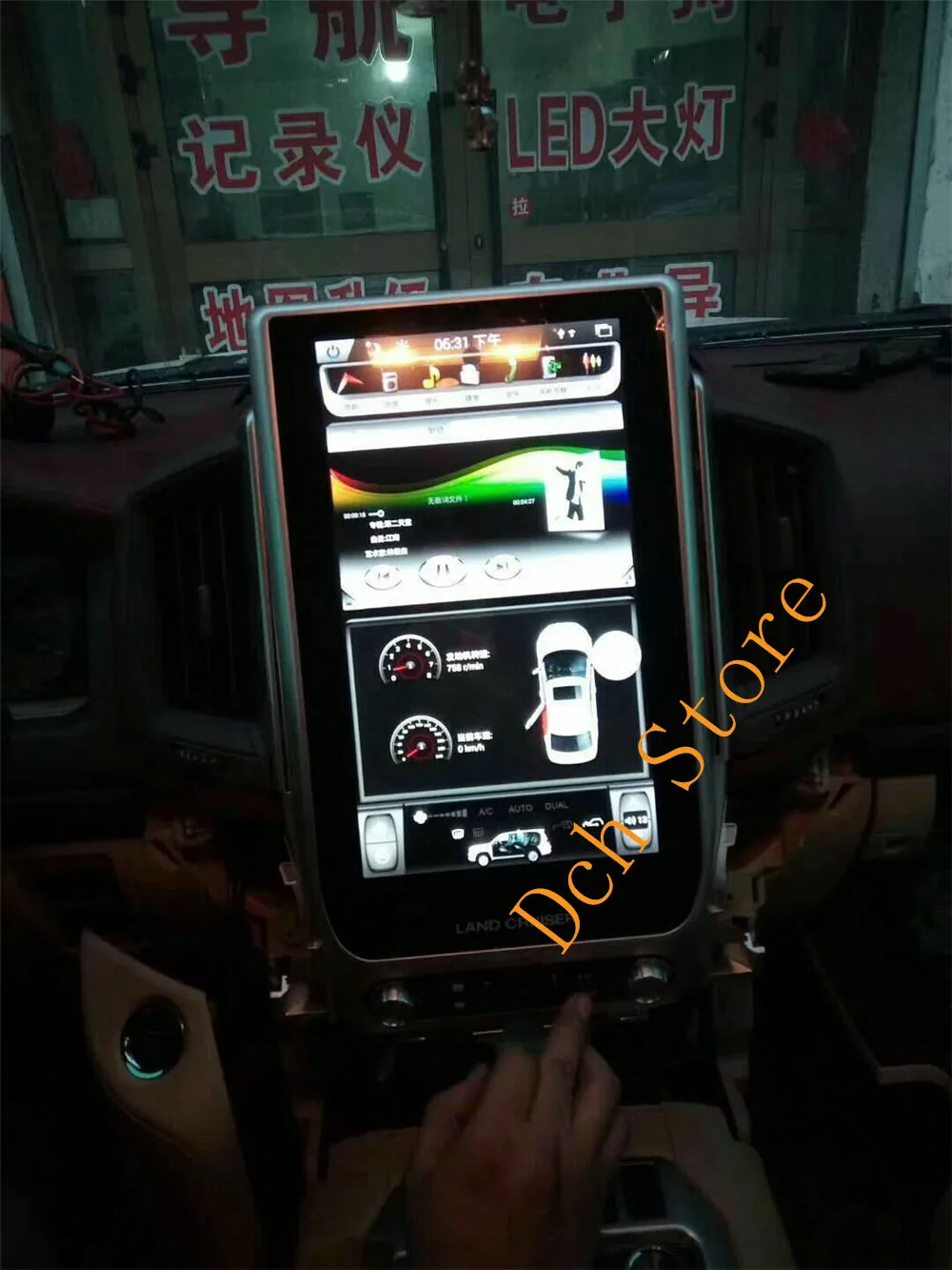 Автомобильный DVD плеер с dvd плеером 14 ''вертикальный Тесла стиль Android 7 1 для Toyota