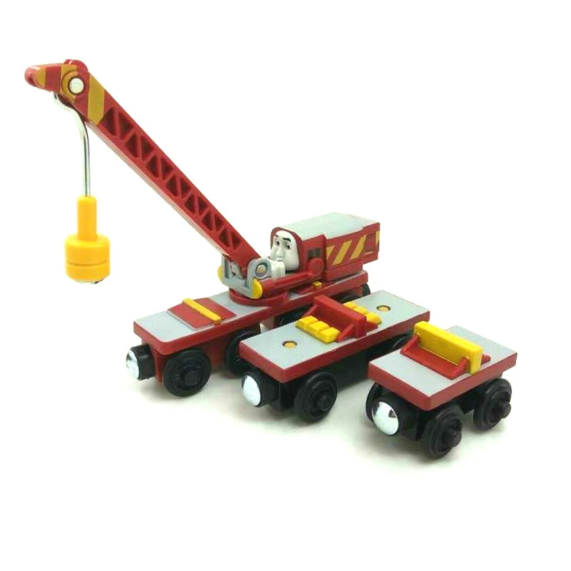 

free shipping RARE ROCKY & 2 TRUCKS Thomas And Friends Wooden Magnetic Railway Model Train Engine Boy Gift Children track Toy