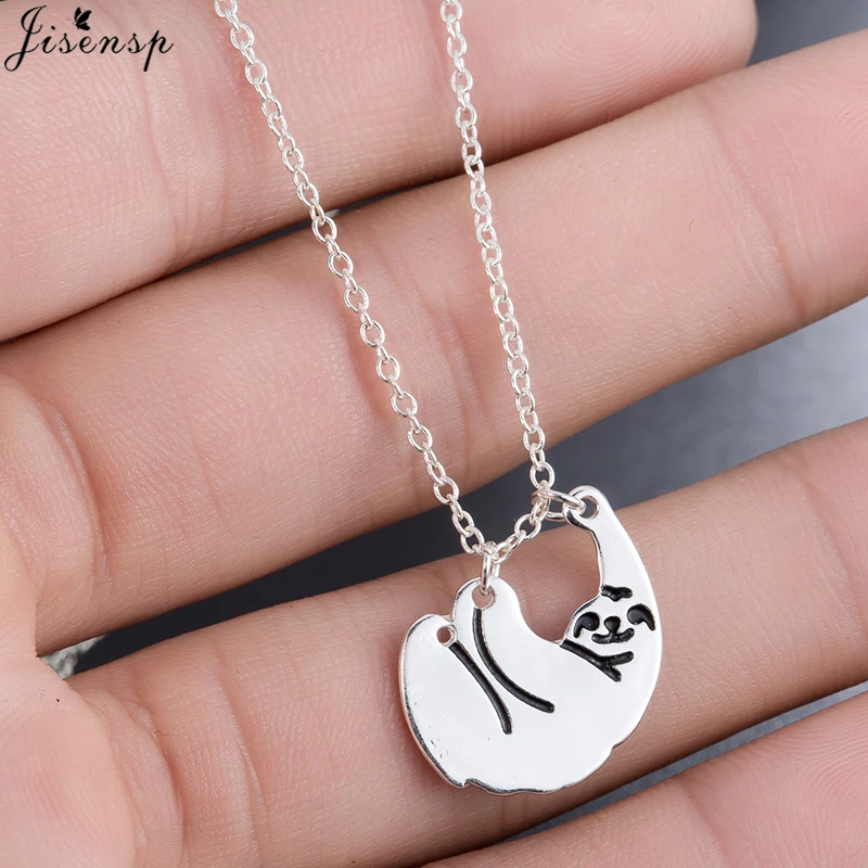 

Jisensp Unique Cute Zootopia Sloth Necklace for Women Nice Gift Animal Jewelry Crazy Animal City Maxi Statement Pendant Necklace