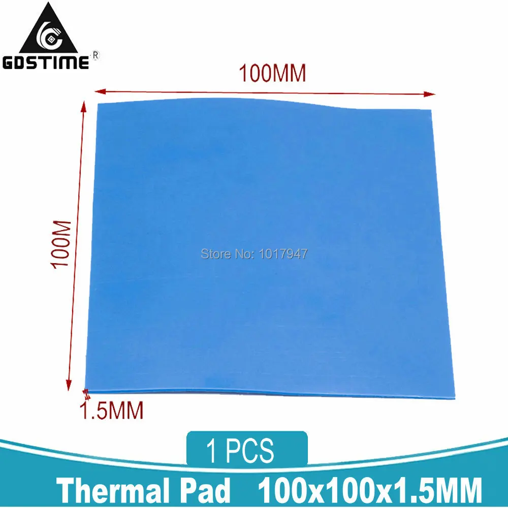

1PCS 100x100x1.5mm GPU CPU SMD DIP IC Silicone Compound Conductive Thermal Pad