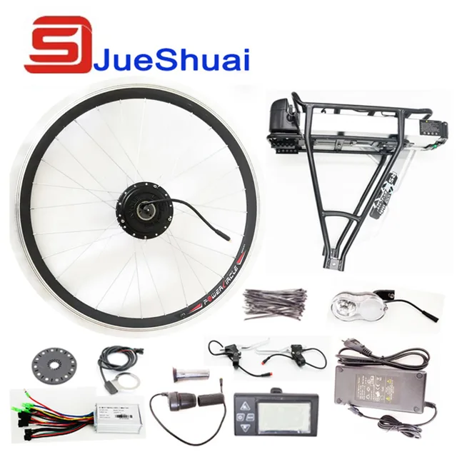 Best price at $281 Cheap 250W/350W/500W 36V-48V Rear Carrier Battery Electric Bicycle Kits Electric Bike Conversion Kit With LED Or LCD Display