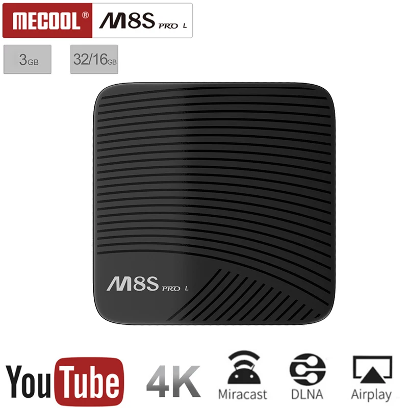 

Mecool M8S PRO L 4K TV Box Amlogic S912 Cortex-A53 CPU Android 7.1 TV Box 16GB Bluetooth 4.1 + HS 4K / 3D H.265 Smart TV Box