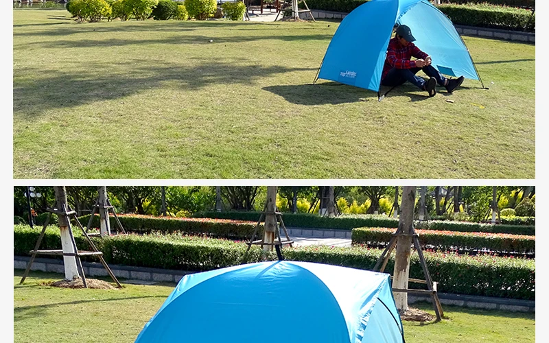 Verão ao ar Leve Portátil Shelter Praia Tenda Livre Jardim Sol Toldo Sombra Dossel Fácil Instalação Acampamento Pesca Caminhadas Sun 8 High Quality Esporte e Lazer
