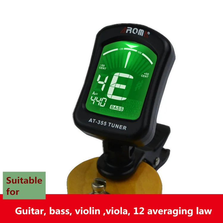 3-pcs-Aroma-AT-355-High-Quality-Clip-On-Guitar-Tuner-Portable-Universal-Digital-Tuner-for