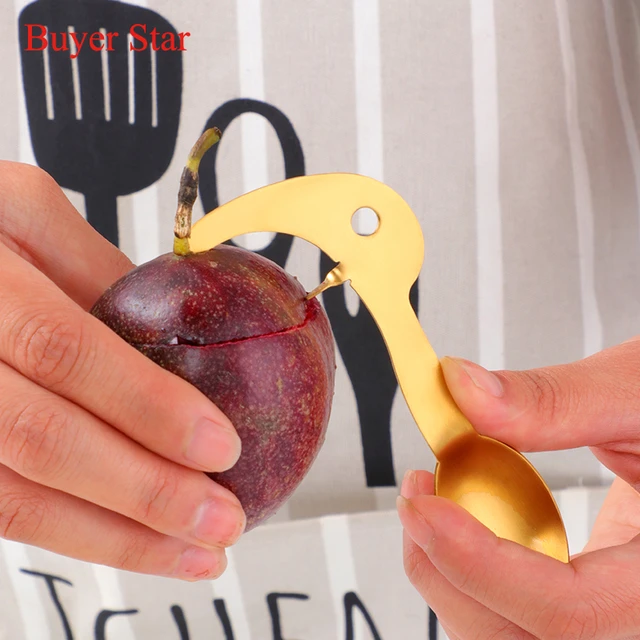 2PCS/lot 304 Stainless Steel Portable Passion Fruit Opener With