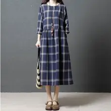 Loose Long Maternity Clothes 2019 Spring Autumn Korean Cotton Round Neck Plaid Pregnancy Dress Clothes for Pregnant Women QL086 Loose Long Maternity Clothes 2019 Spring Autumn Korean Cotton Round Neck Plaid Pregnancy Dress Clothes for Pregnant Women QL086