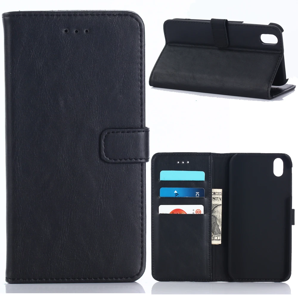30pcs/lot For Sharp X1 Book Style Leather Case Crazy Horse Stand 3 Card Slots Vintage | Мобильные телефоны и аксессуары
