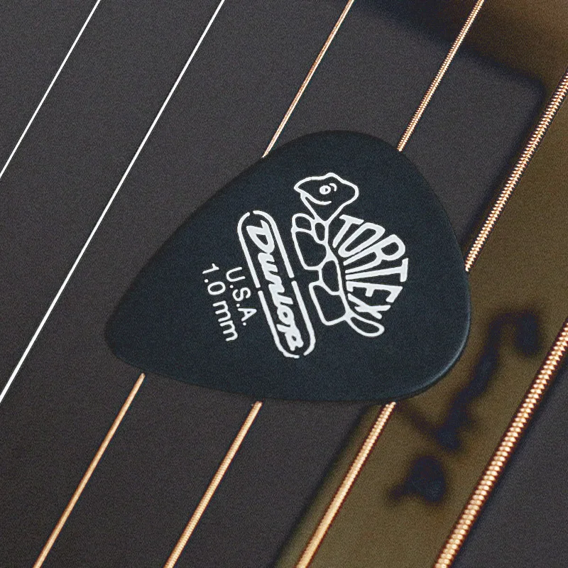 1 шт. акустические аксессуары для гитары Dunlop Tortex Black медиатор басов классические